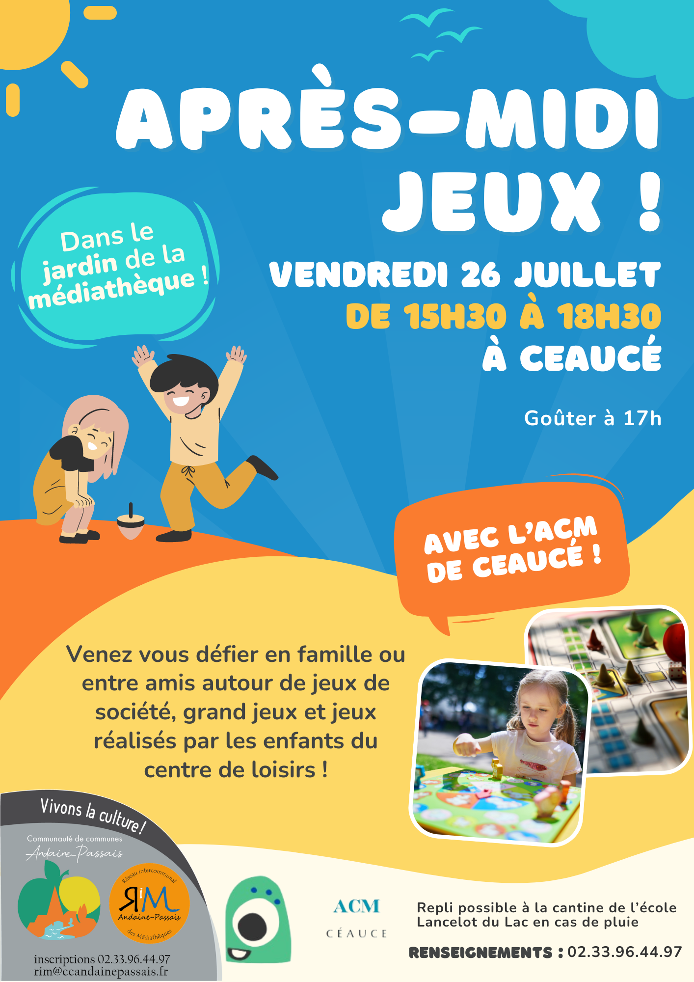 Après-midi jeux - Ceaucé 072024 - Affiche